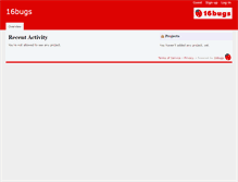 Tablet Screenshot of 16bugs.16bugs.com